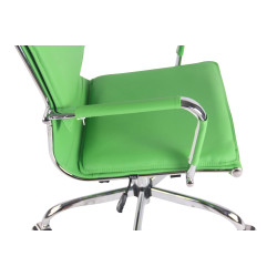 Silla De Oficina Bedford Verde,Simil cuero