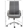 Silla De Oficina Kolumbus Gris