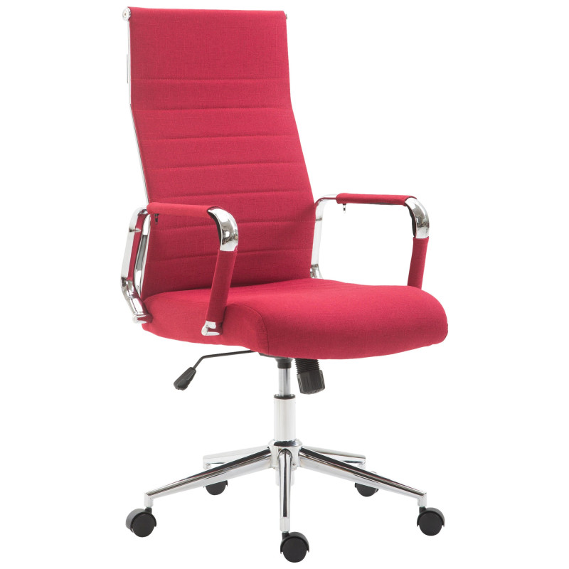 Silla De Oficina Kolumbus En Tela Rojo