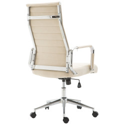 Silla De Oficina Kolumbus En Tela Crema