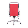 Silla De Oficina Bedford Rojo,Simil cuero