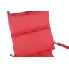 Silla De Oficina Bedford Rojo,Simil cuero