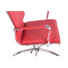 Silla De Oficina Bedford Rojo,Simil cuero