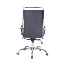 Silla De Oficina Bedford Negro,Simil cuero