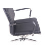 Silla De Oficina Bedford Negro,Simil cuero