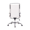 Silla De Oficina Bedford Blanco,Simil cuero