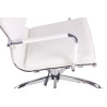 Silla De Oficina Bedford Blanco,Simil cuero