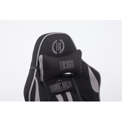 Silla Racing XL LIMIT V2 en Tela con/sin reposapiés Negro/gris,Con reposapiés