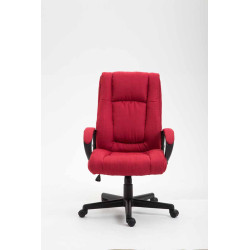 Silla de Oficina XL Sparta Tapizado en Tela Rojo