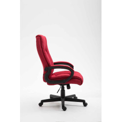 Silla de Oficina XL Sparta Tapizado en Tela Rojo