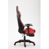 Silla Racing Boavista con/sin reposapiés Negro/rojo,Con reposapiés