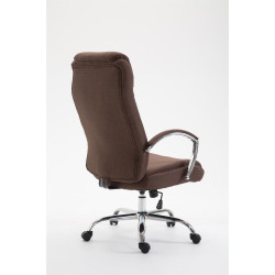 Silla De Oficina XL Vaud En Tela Marrón