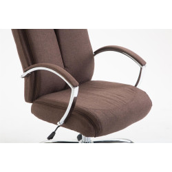 Silla De Oficina XL Vaud En Tela Marrón