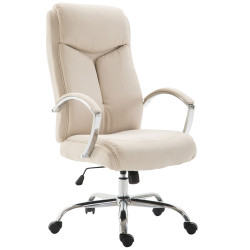 Silla De Oficina XL Vaud En Tela Crema