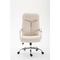 Silla De Oficina XL Vaud En Tela Crema