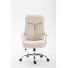 Silla De Oficina XL Vaud En Tela Crema