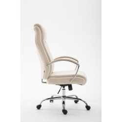 Silla De Oficina XL Vaud En Tela Crema