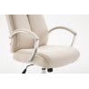 Silla De Oficina XL Vaud En Tela Crema