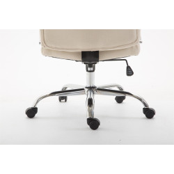 Silla De Oficina XL Vaud En Tela Crema