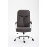 Silla De Oficina XL Vaud En Tela Gris oscuro