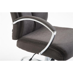 Silla De Oficina XL Vaud En Tela Gris oscuro