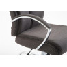 Silla De Oficina XL Vaud En Tela Gris oscuro