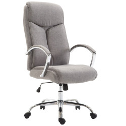 Silla De Oficina XL Vaud En Tela Gris