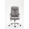 Silla De Oficina XL Vaud En Tela Gris