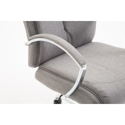 Silla De Oficina XL Vaud En Tela Gris