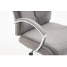 Silla De Oficina XL Vaud En Tela Gris