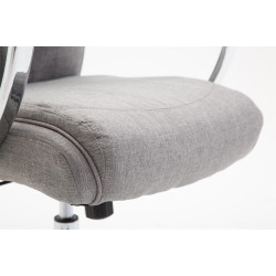 Silla De Oficina XL Vaud En Tela Gris