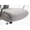 Silla De Oficina XL Vaud En Tela Gris