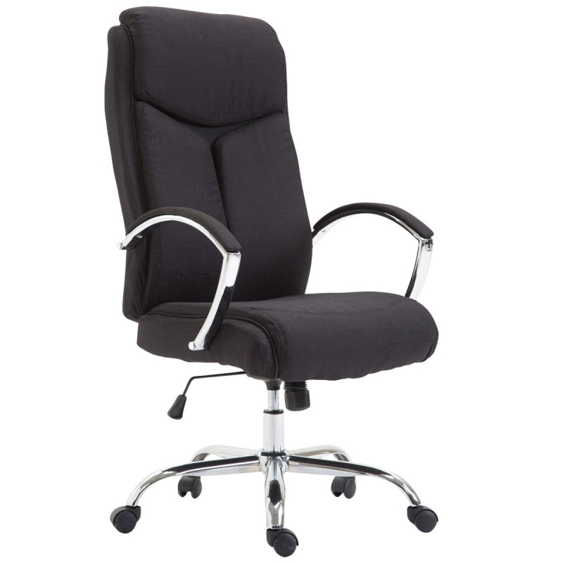 Silla De Oficina XL Vaud En Tela Negro