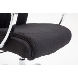 Silla De Oficina XL Vaud En Tela Negro