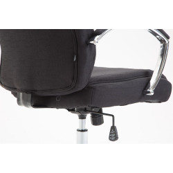 Silla De Oficina XL Vaud En Tela Negro