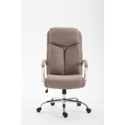 Silla De Oficina XL Vaud En Tela Gris topo