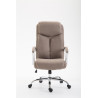 Silla De Oficina XL Vaud En Tela Gris topo