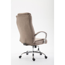 Silla De Oficina XL Vaud En Tela Gris topo