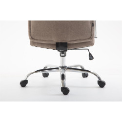 Silla De Oficina XL Vaud En Tela Gris topo