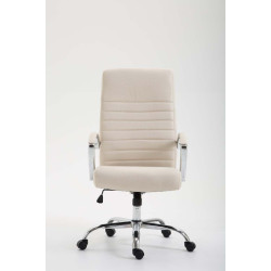 Silla  de Oficina XL Valais  en Tela Crema