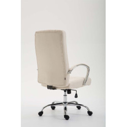 Silla  de Oficina XL Valais  en Tela Crema