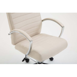 Silla  de Oficina XL Valais  en Tela Crema