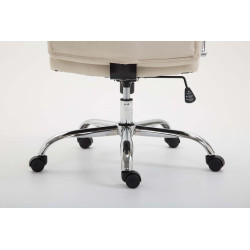 Silla  de Oficina XL Valais  en Tela Crema