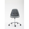 Silla De Oficina Reims En Cuero PU Gris