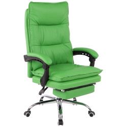 Silla de Oficina Power en Cuero PU Verde