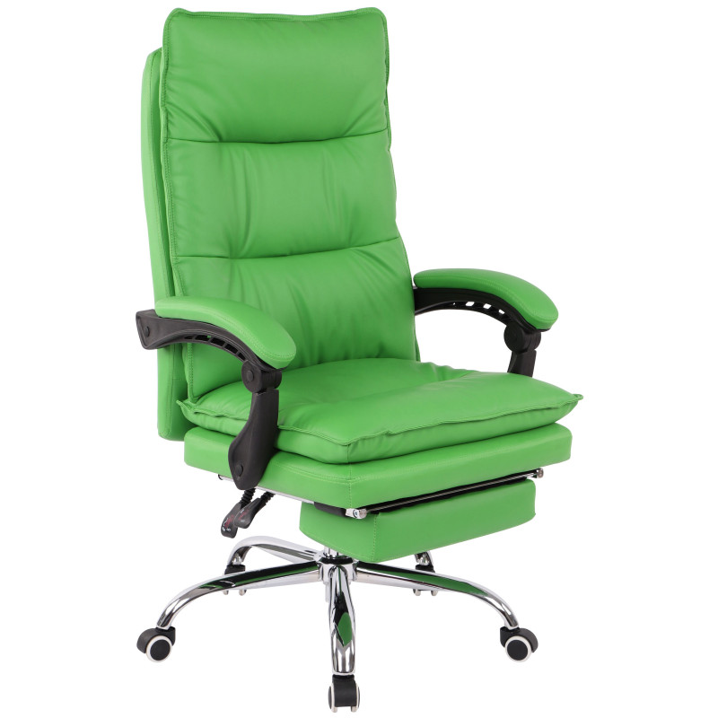 Silla de Oficina Power en Cuero PU Verde