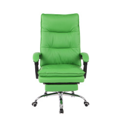 Silla de Oficina Power en Cuero PU Verde