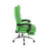 Silla de Oficina Power en Cuero PU Verde