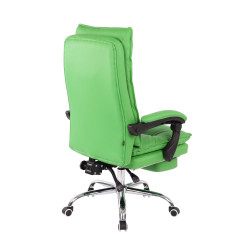 Silla de Oficina Power en Cuero PU Verde