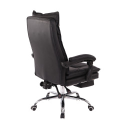 Silla de Oficina Power en Cuero PU Negro